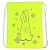 Мешок-рюкзак "Rabbit" (салатовый Neon) SM-211